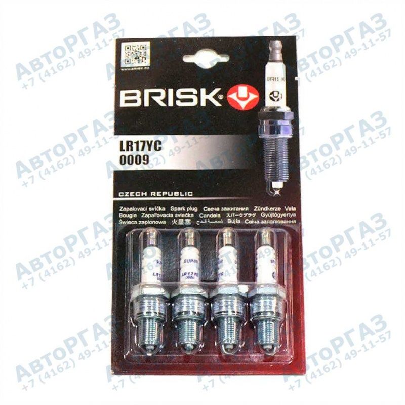 Свеча зажигания дв. 405,406,409 LR17-9, комплект 4 шт., арт. BRISKLR17YC/4062.3707008